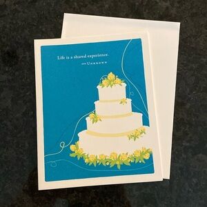 Compendium Positively Green Wedding Card and Envelope